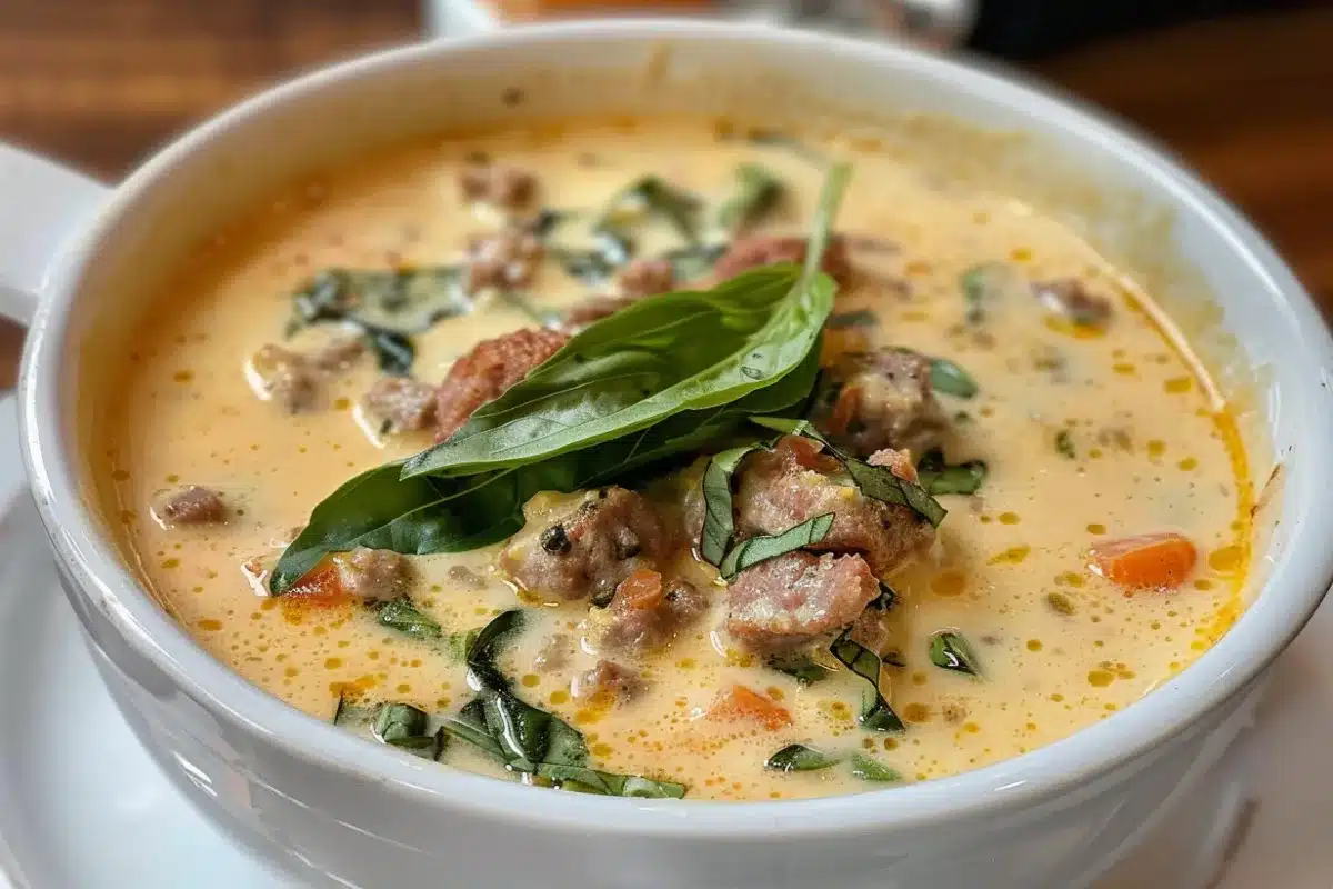 Creamy Parmesan Italian Sausage Soup: A Cozy Delight