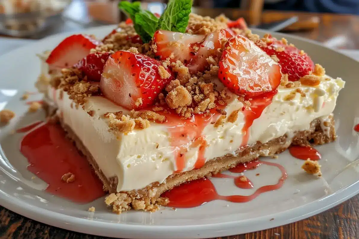 Strawberry Crunch Cheesecake