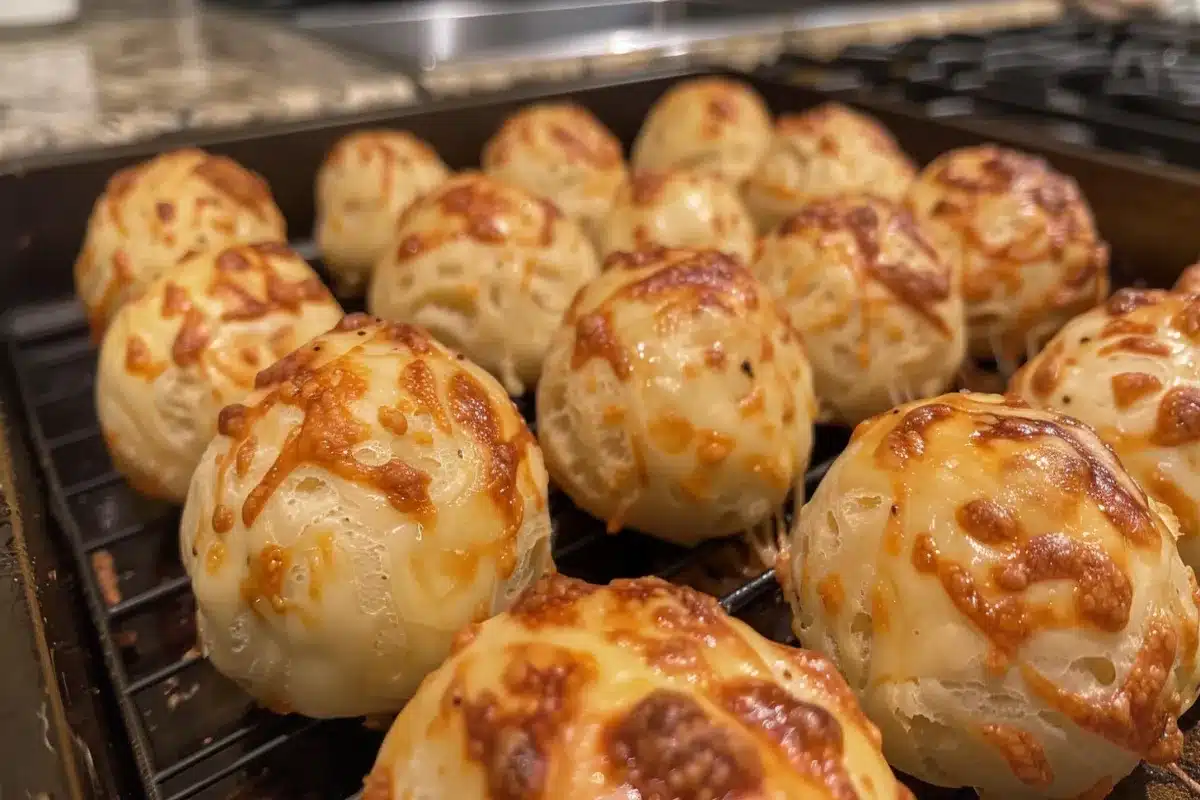 Gooey Mozzarella Biscuit Bombs: A Cheesy Delight