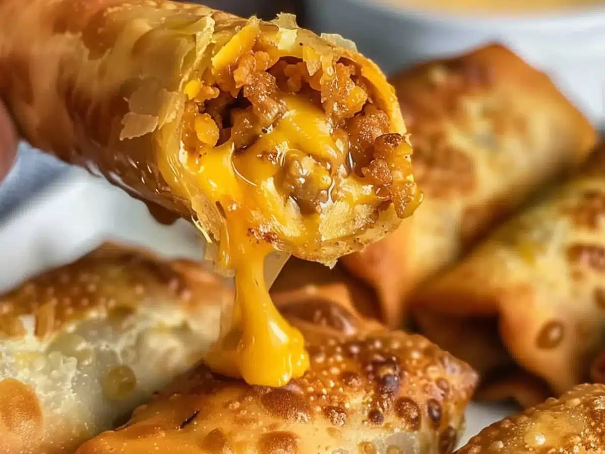 Cheeseburger Egg Rolls Recipe