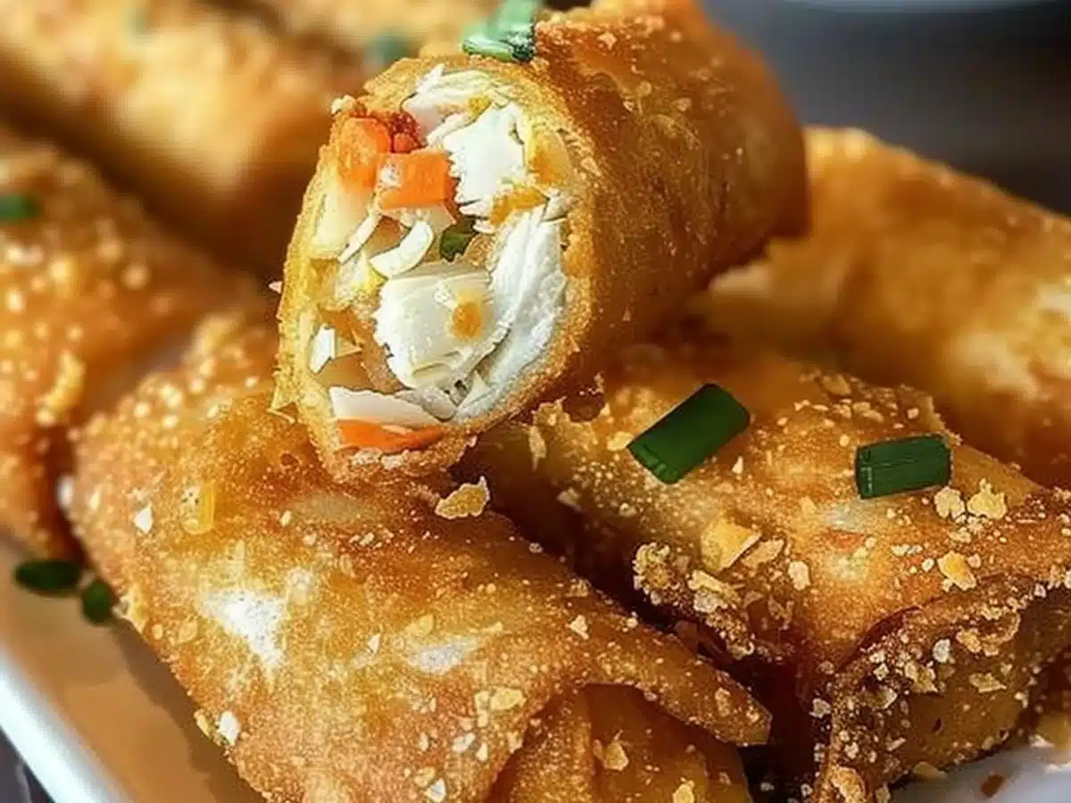 Crispy Crab Cake Egg Rolls