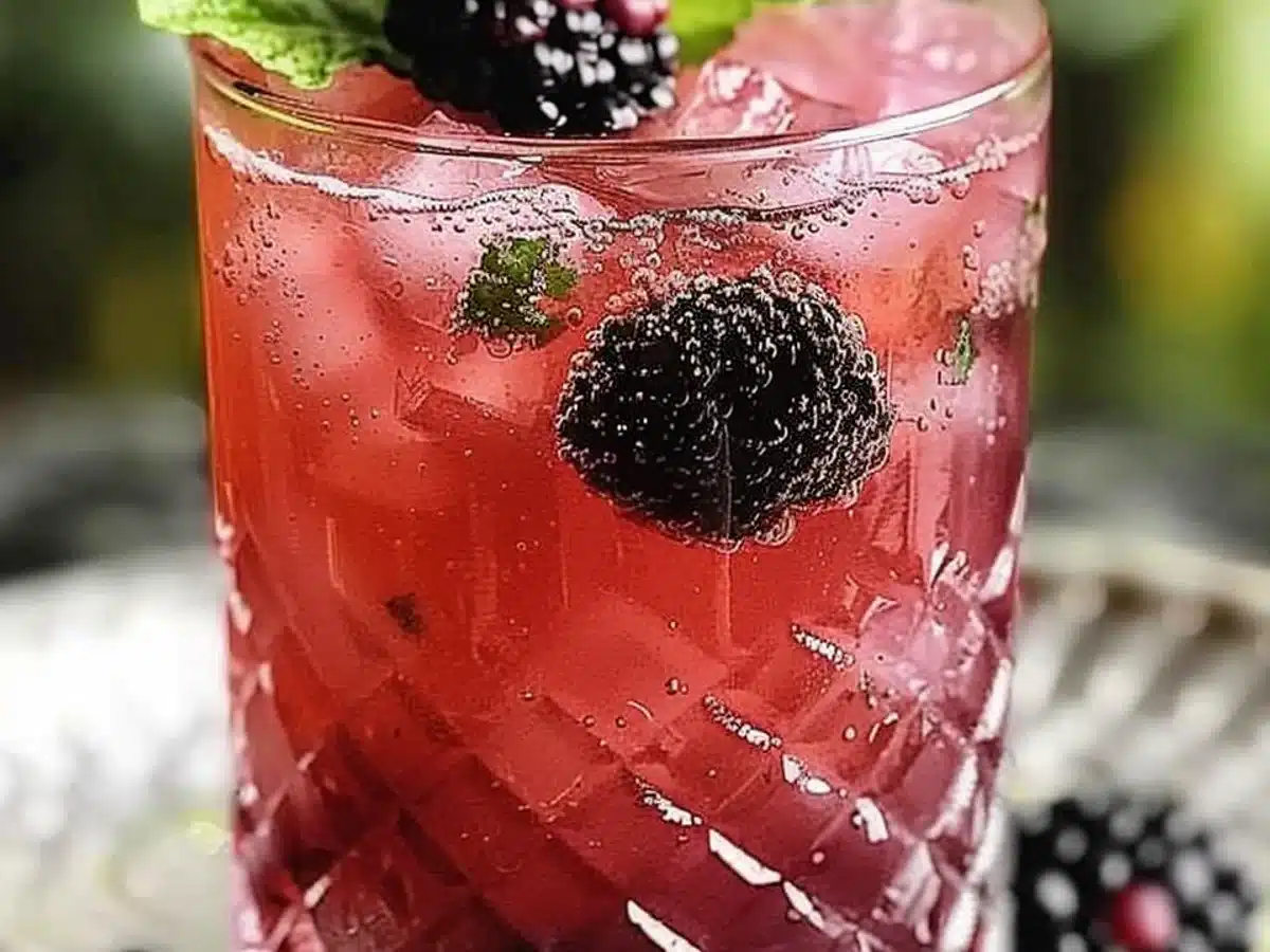 Make a mouth-watering Blackberry Mint Cooler for Summer Today!