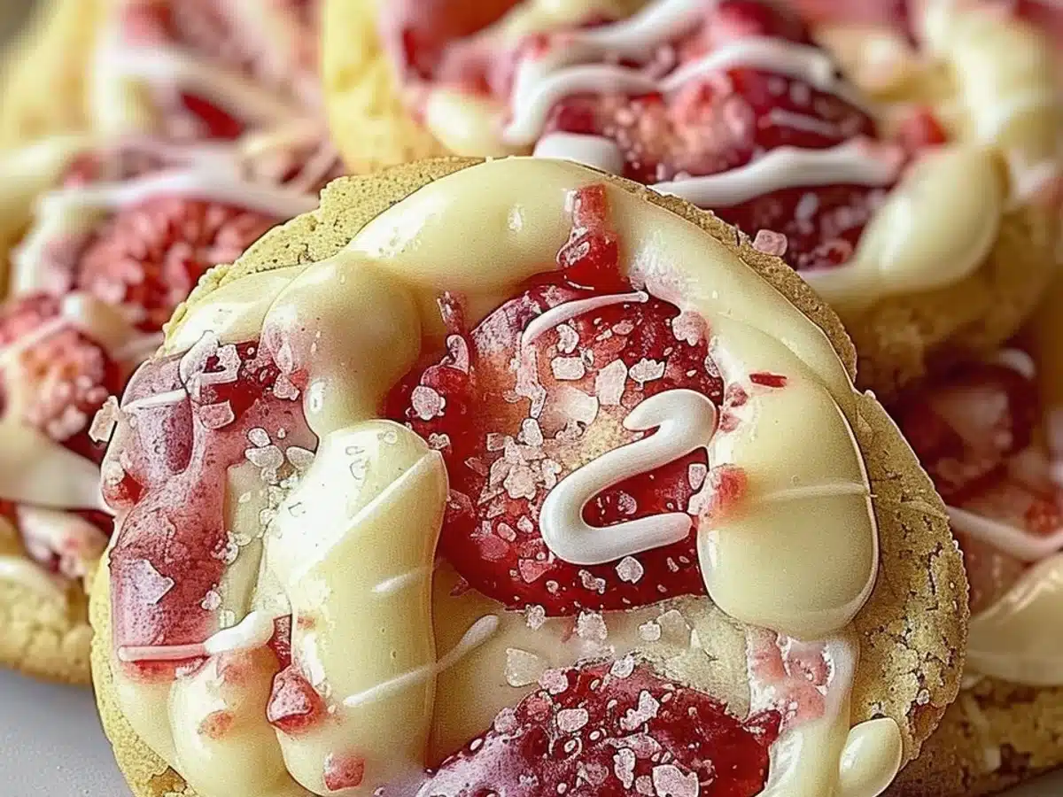 Strawberry Cheesecake Cookies That Melt in Your Mouth!