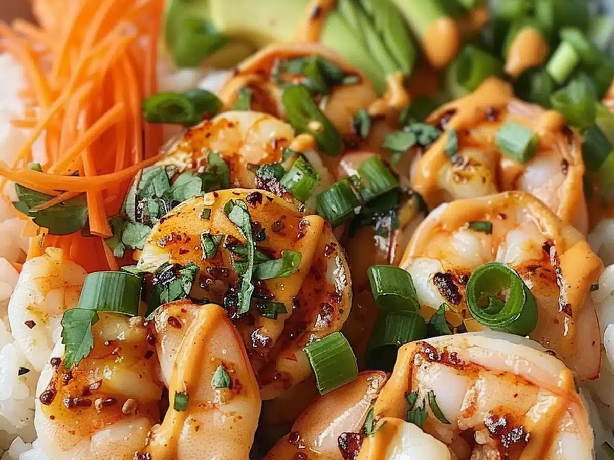 Easy Shrimp Rice Bowls With Spicy Mayo That Delight!