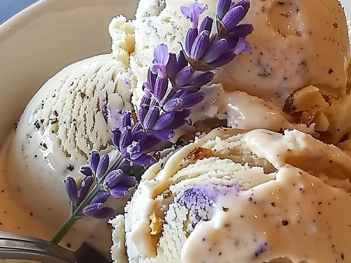 Honey Lavender Ice Cream: enjoy in a Floral Delight!