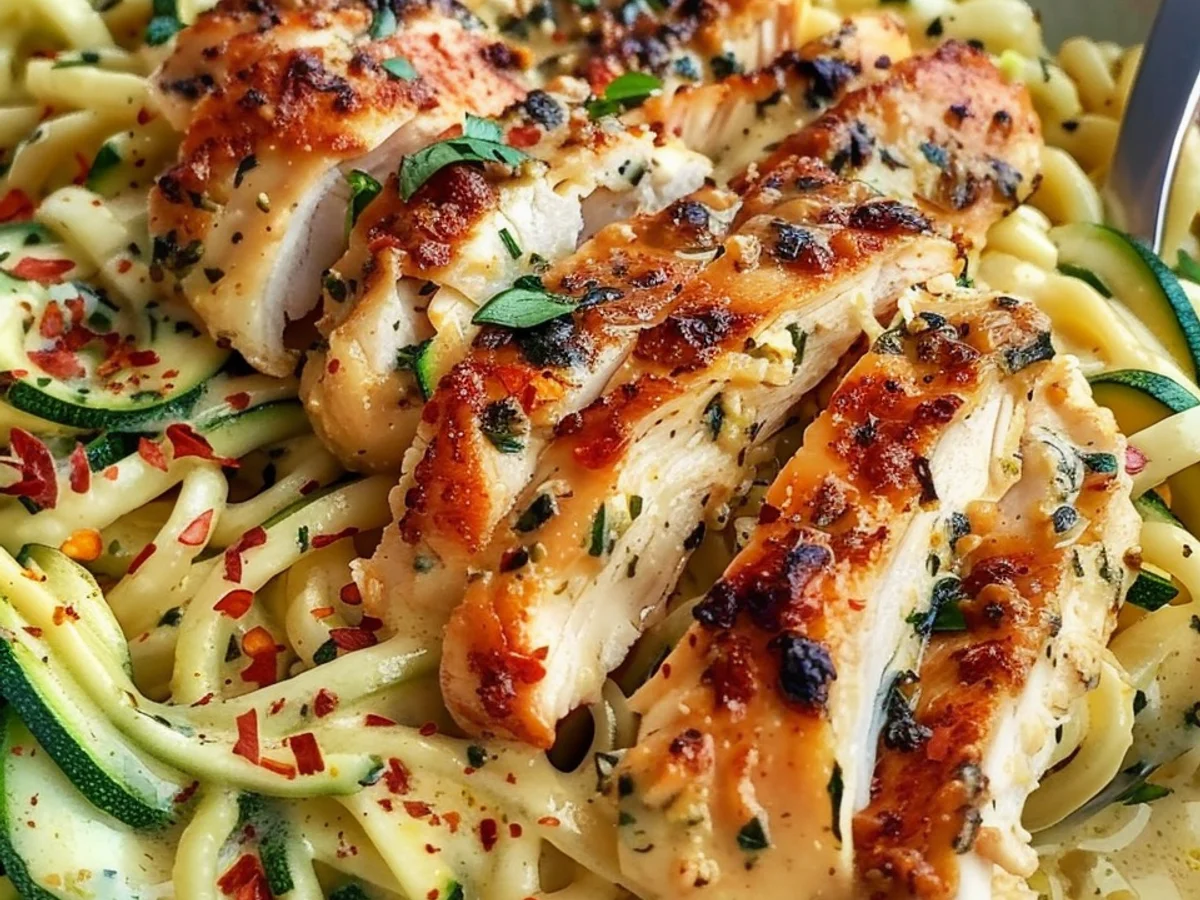 Zucchini Noodle Chicken Alfredo: A Guilt-Free Delight!