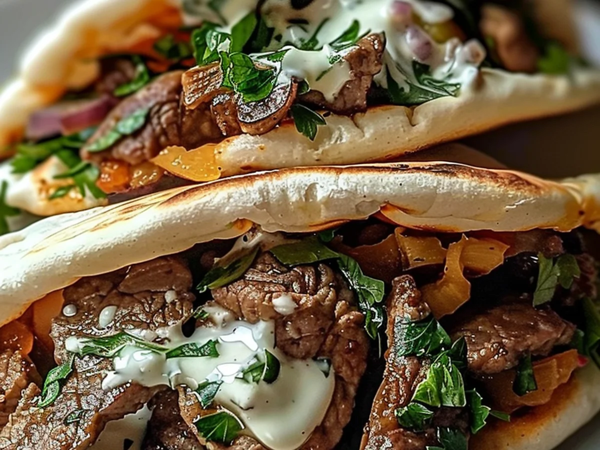 Cheesy Beef and Mushroom Pita Pockets That Wow!