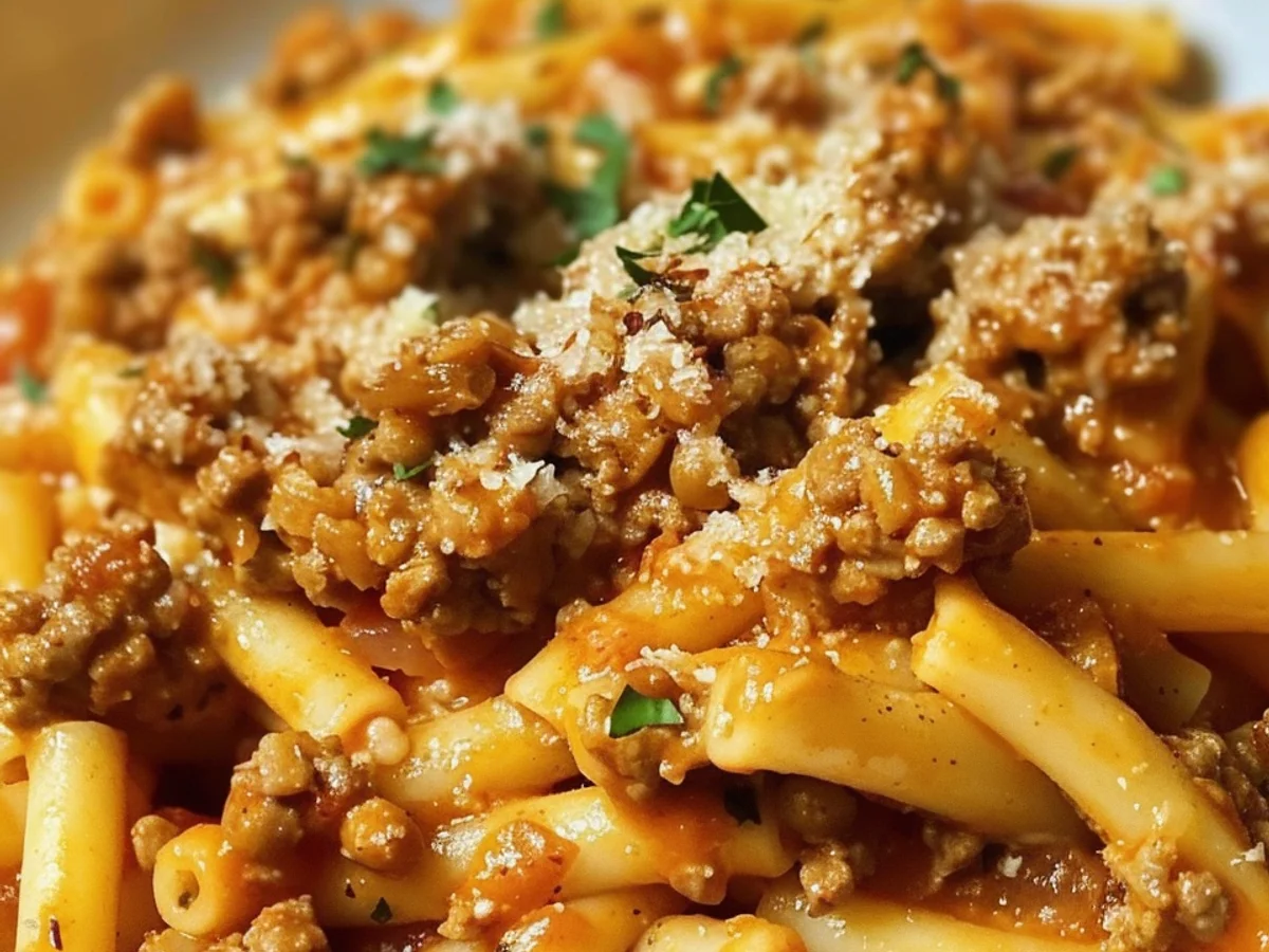 Cheesy Ground Turkey Pasta: A Quick, yummy Dinner!