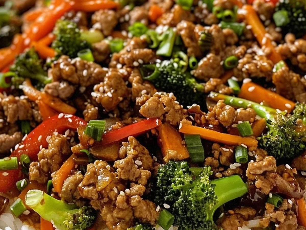 Ground Turkey Teriyaki Stir-Fry
