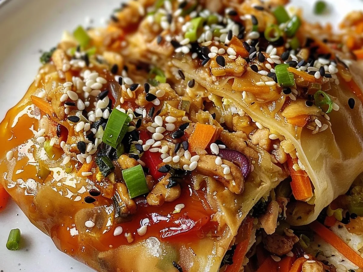 Veggie-Packed Turkey Egg Roll: A mouth-watering Twist Awaits!