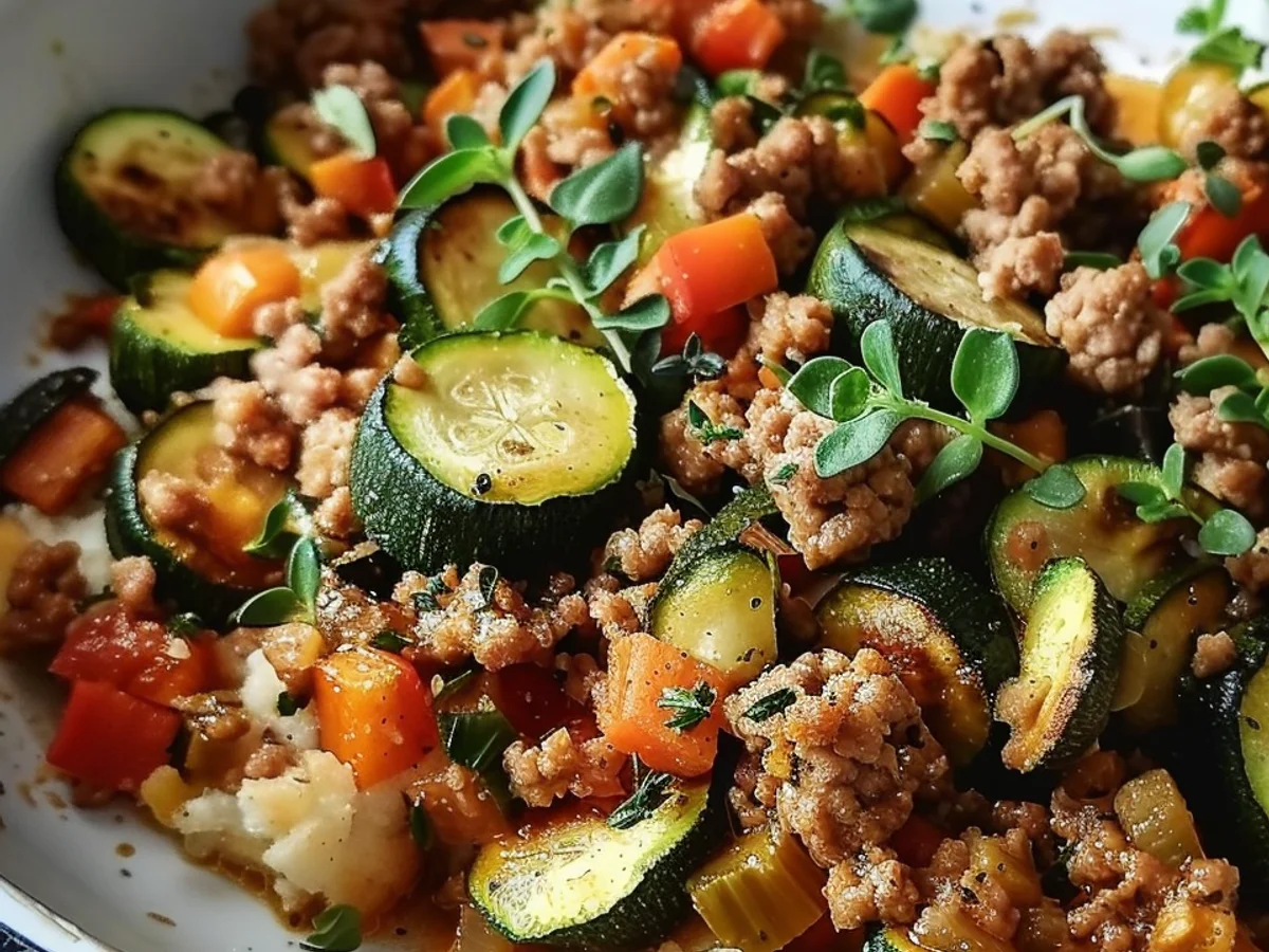 Ground Turkey and Zucchini Skillet: A Quick, Healthy Meal!