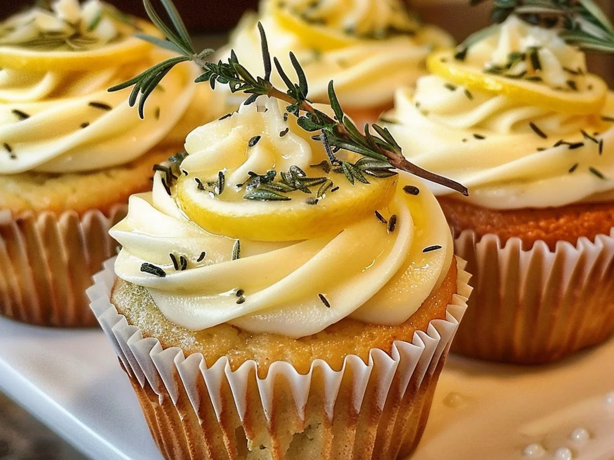 Lemon, Thyme, and Rosemary Cupcakes That Wow Your Tastebuds!