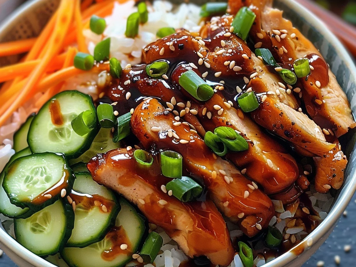 Sticky Chicken Rice Bowls