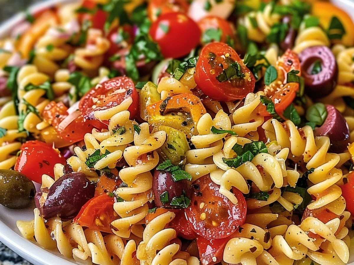 Easy Italian Pasta Salad: Enjoy Fresh Flavor in 20 Minutes!