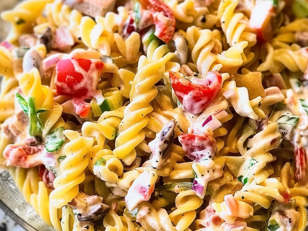 Hearty and So tasty! Try This Italian Grinder Pasta Salad!