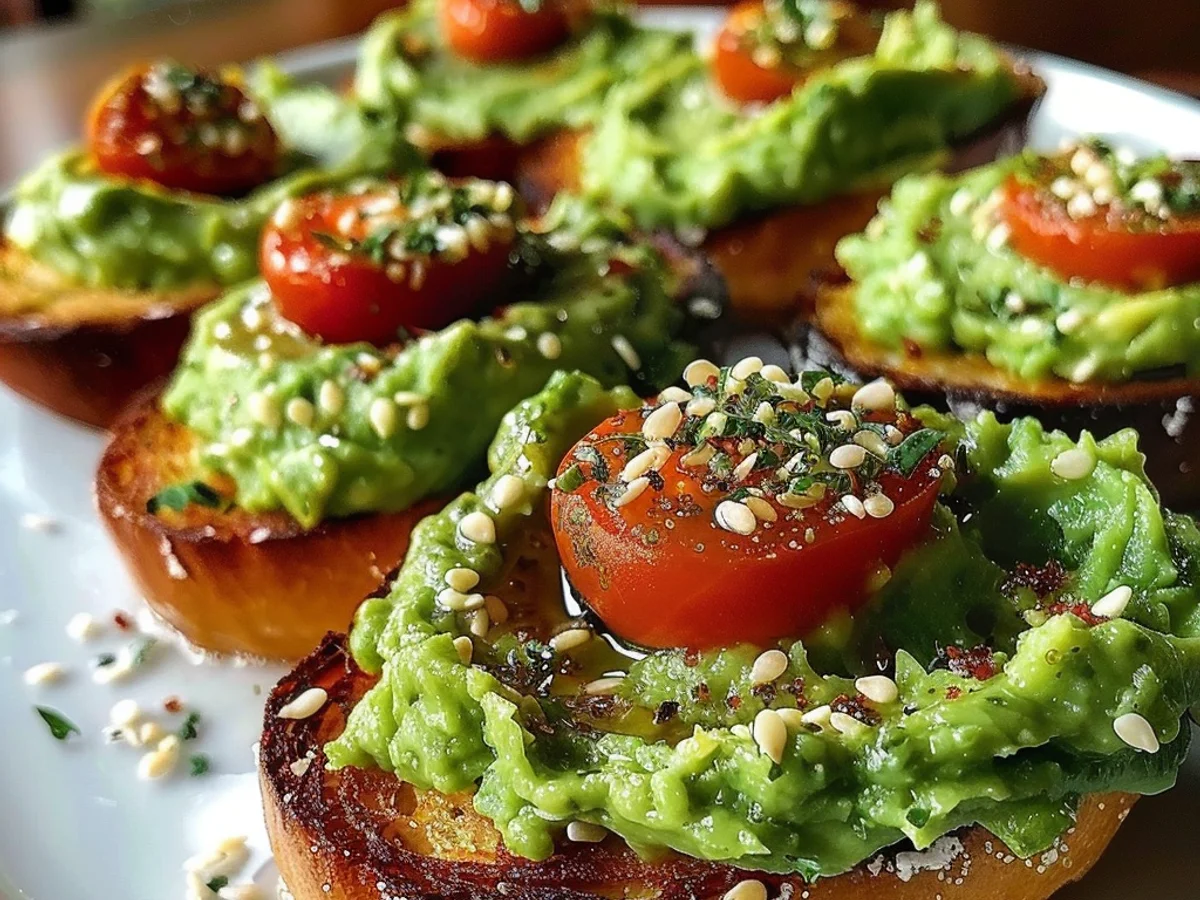 Mini Avocado Toast Bagel Bites That Delight Your Taste Buds!