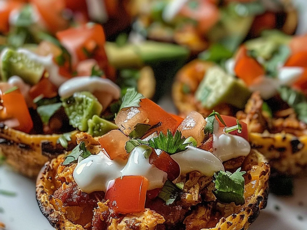Easy Mini Chicken Taco Flatbread Cups You’ll Love!