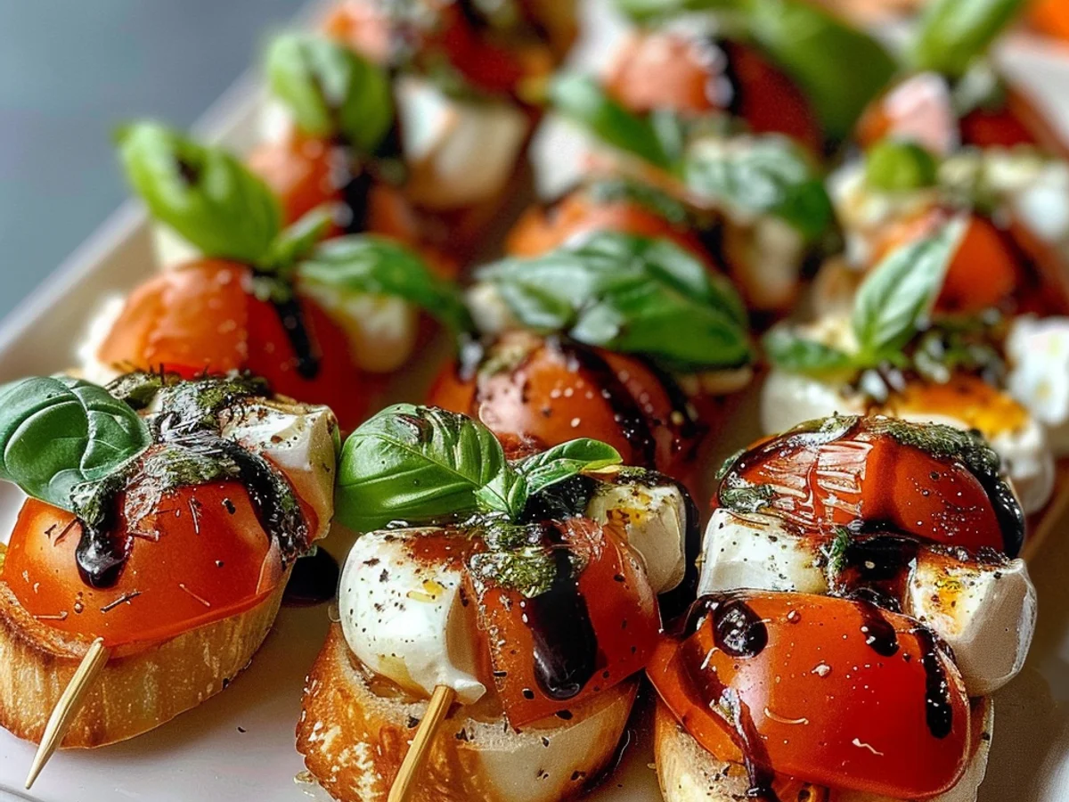 Mini Caprese Skewers: satisfying Bites for Every Occasion!