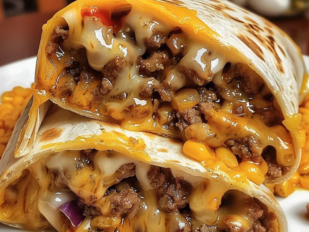 Make Easy Homemade Beefy Melt Burritos That Delight!
