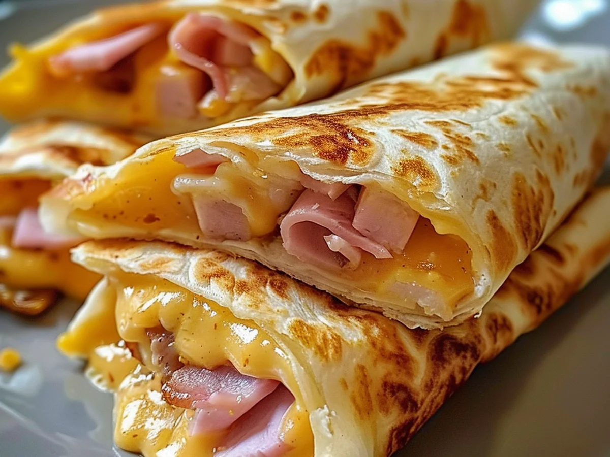 Easy Chicken Ham and Cheese Wraps in the Air Fryer Today!