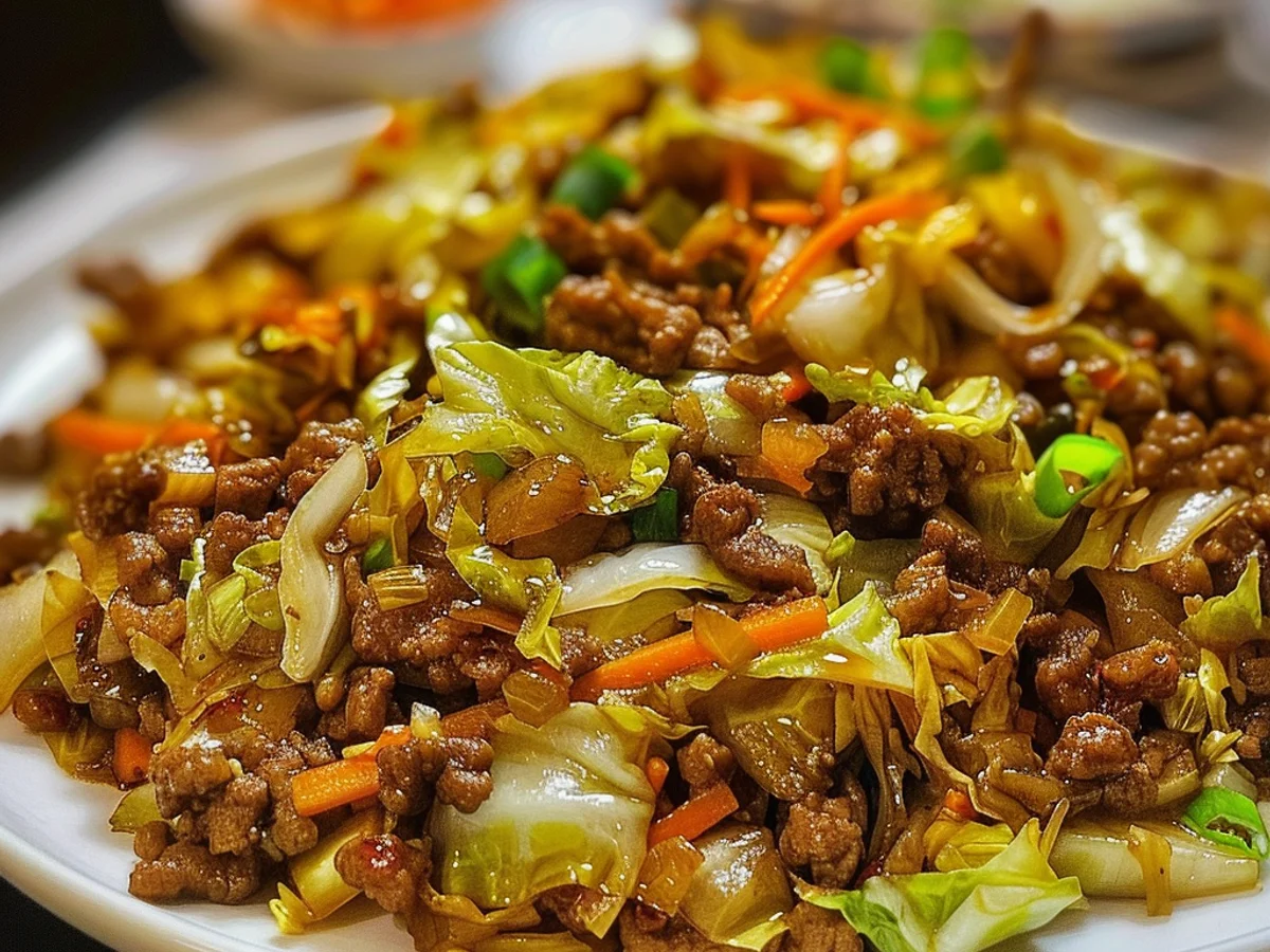 Healthy Chinese Ground Beef Cabbage: A tasty Twist!