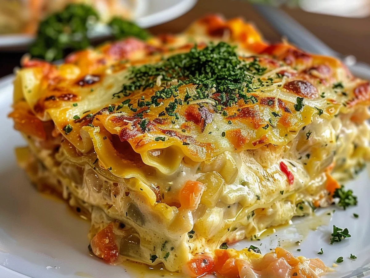 Seafood Lasagna Creamy Cheese: savor in Rich Flavor!