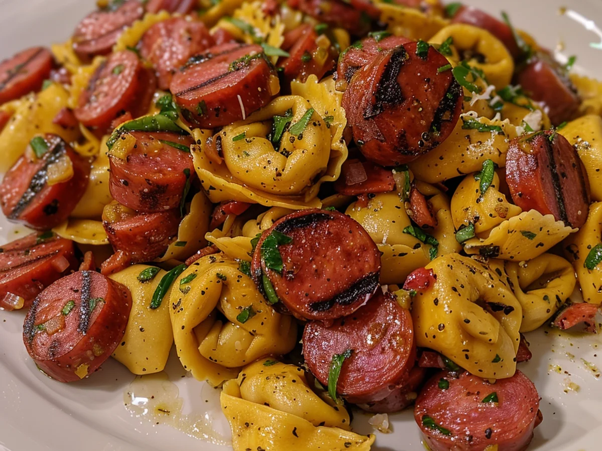 Blackstone Grilled Kielbasa Tortellini You’ll Love!