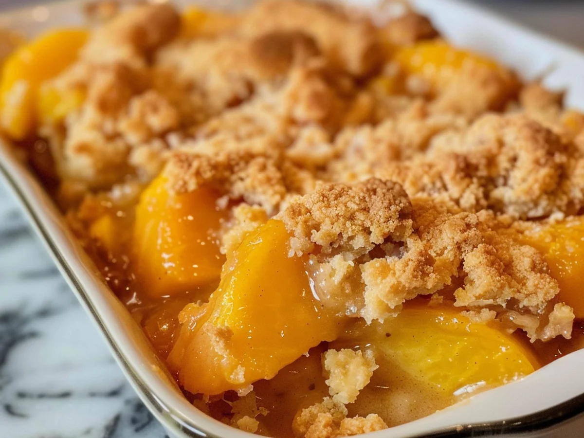 Easy Canned Peach Cobbler That Will Delight Your Tastebuds