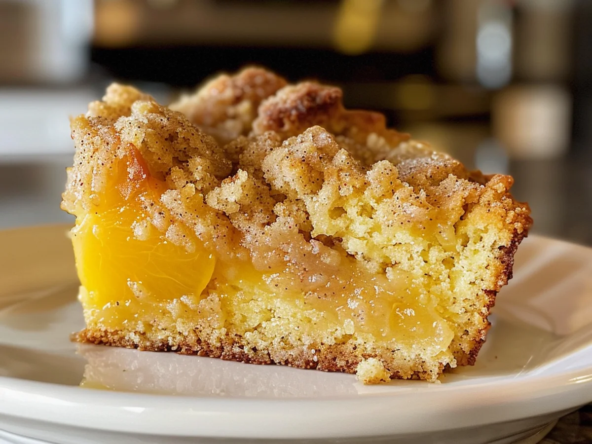 Southern Peach Crumb Cake Recipe: A Slice of Bliss Await!