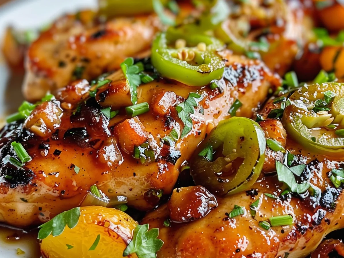 Jalapeno Peach Chicken Recipe That Will Ignite Your Tastebuds!