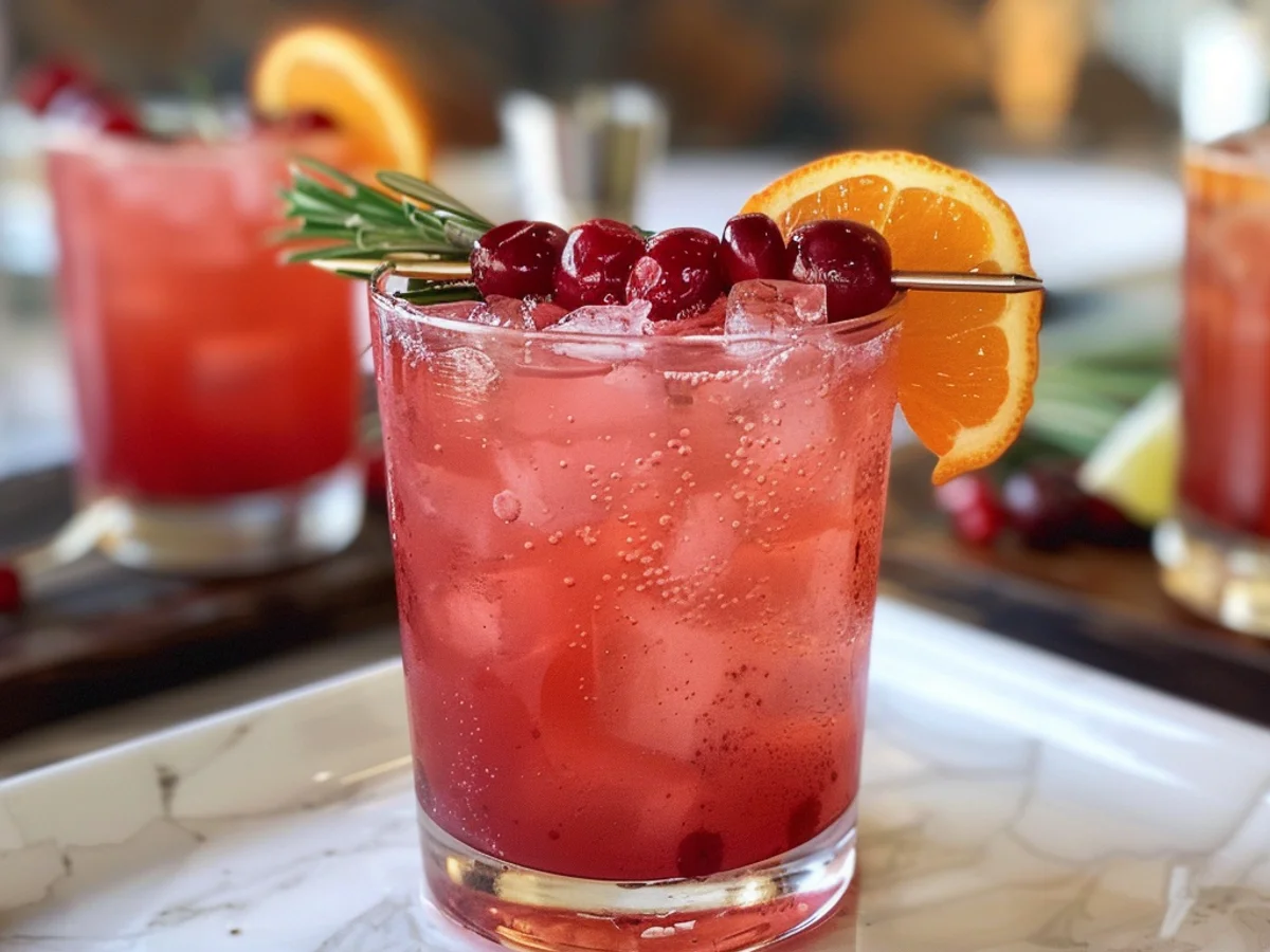 Holiday Cocktail Spiced Cranberry Paloma Delight Awaits!