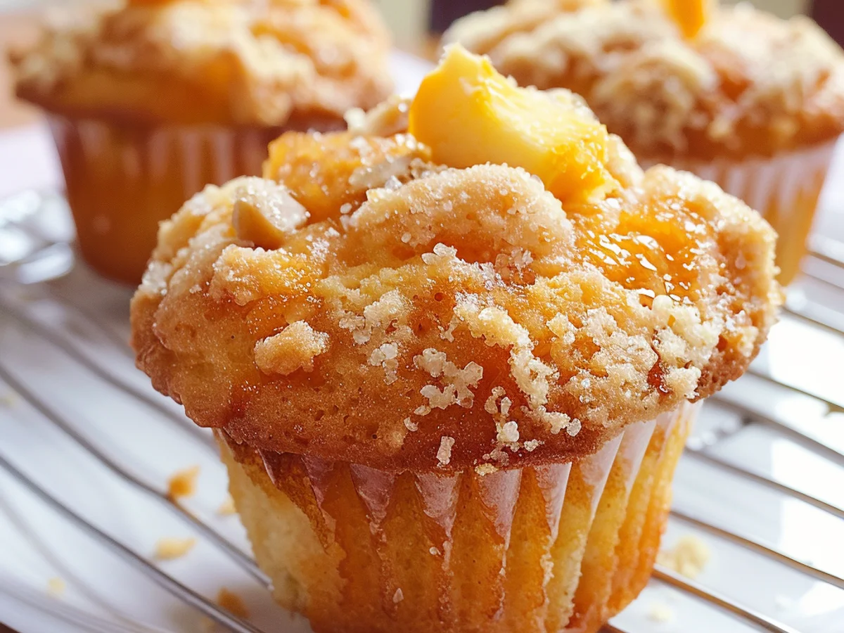 Peach Cobbler Muffins That Will Delight Your Taste Buds!