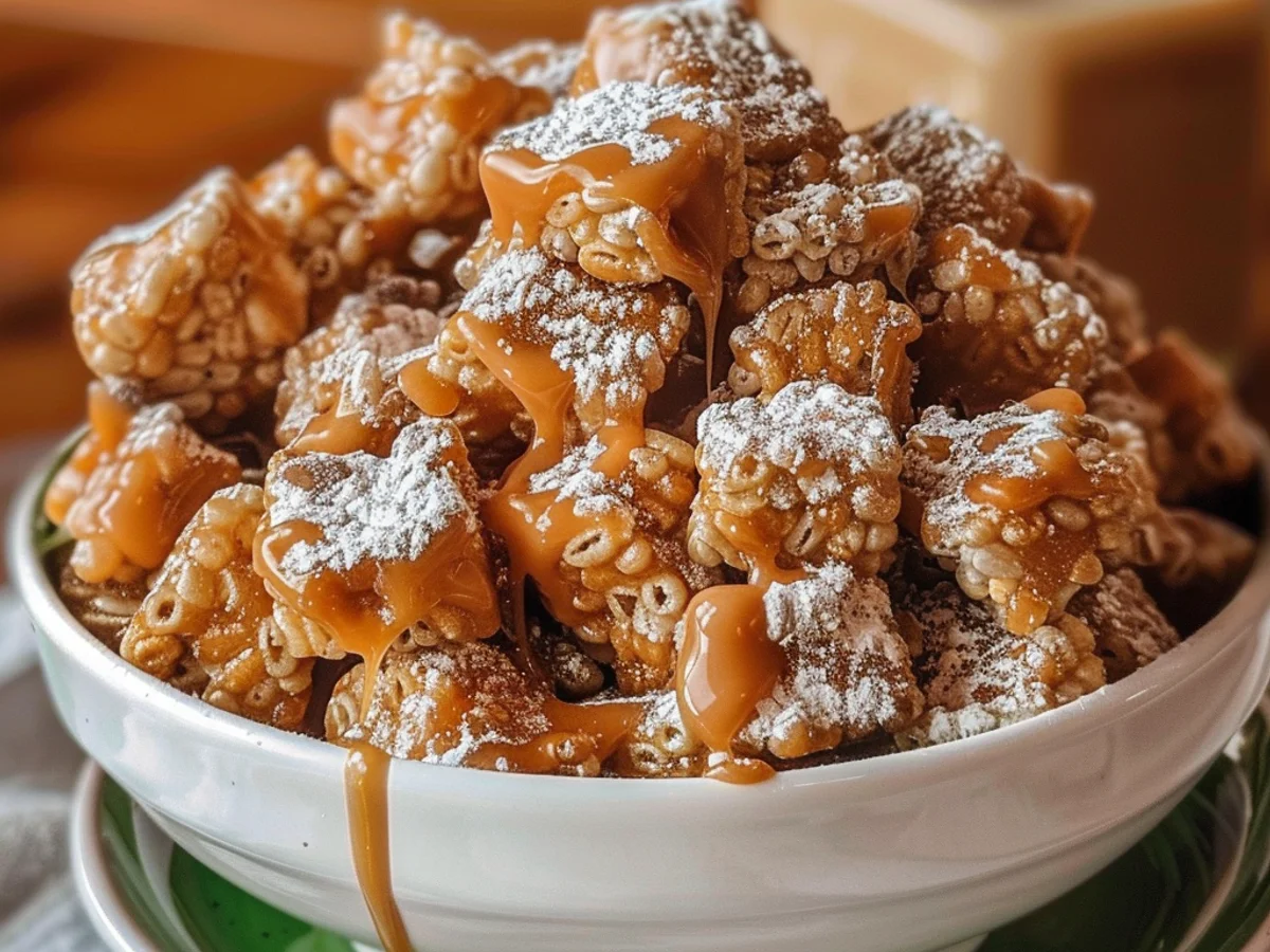 Caramel Apple Puppy Chow: A Sweet Treat to Enjoy!