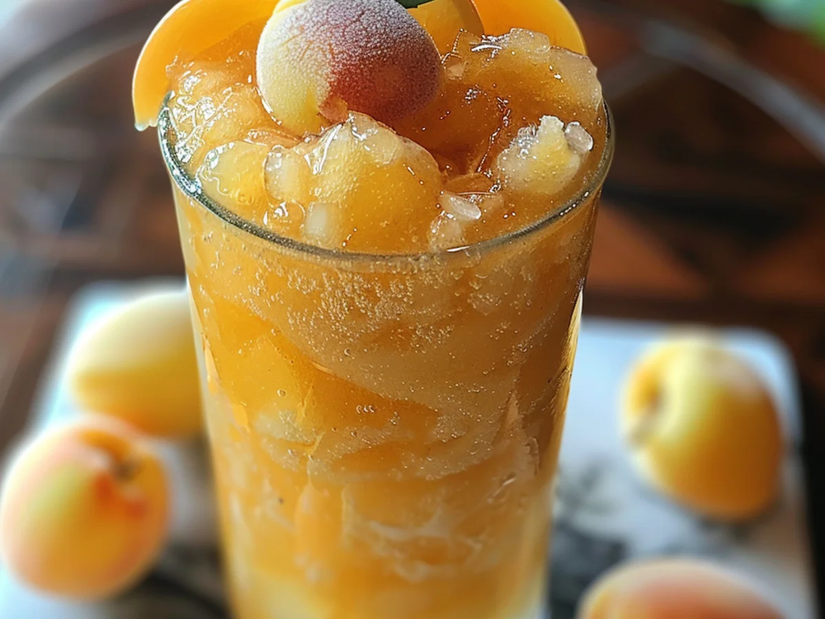 Frozen Peach Lemonade Slushie: Sip Into Summer Bliss!