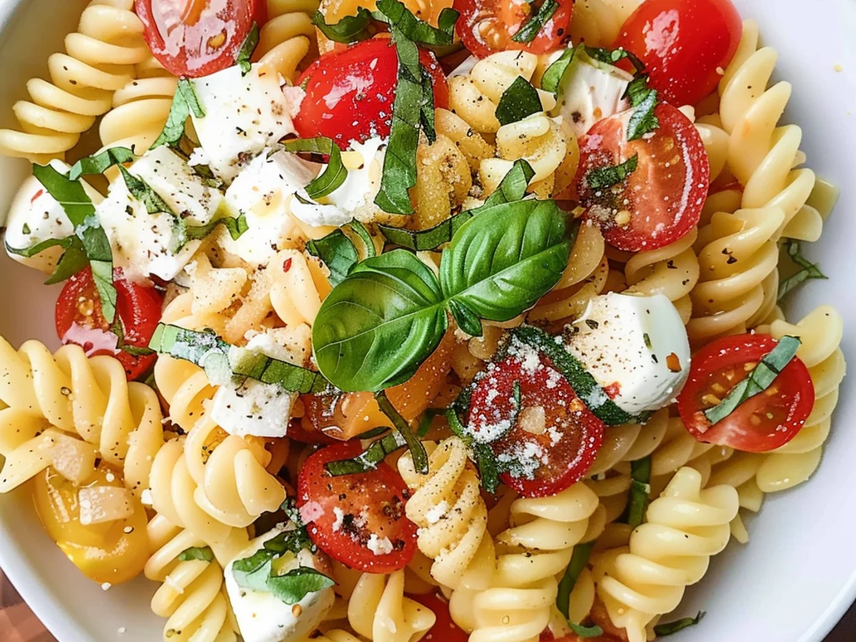 Creamy Caprese Pasta Salad That Will Delight Your Tastebuds