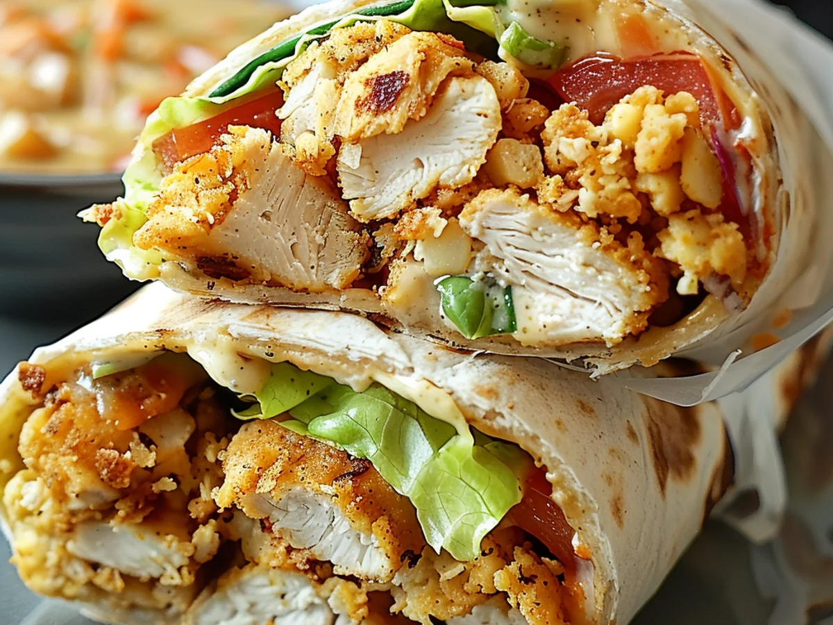Crispy Chicken Ranch Snack Wrap: Quick & tasty Treat!