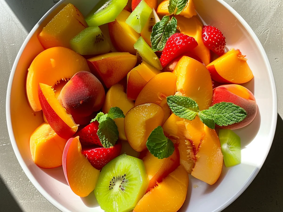 Summer Peach Fruit Salad: A Refreshing Delight for Hot Days