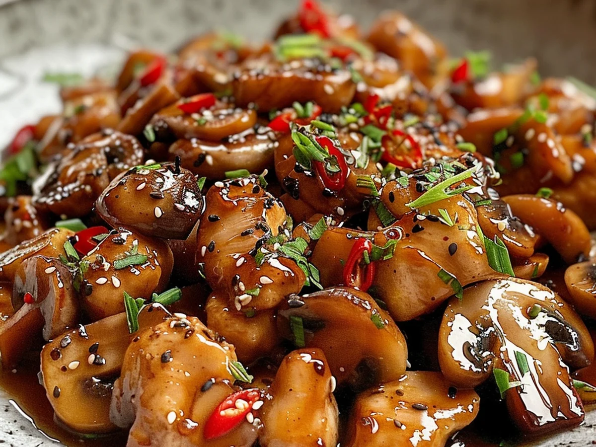 Easy Black Pepper Chicken with Mushrooms Recipe That Delights!