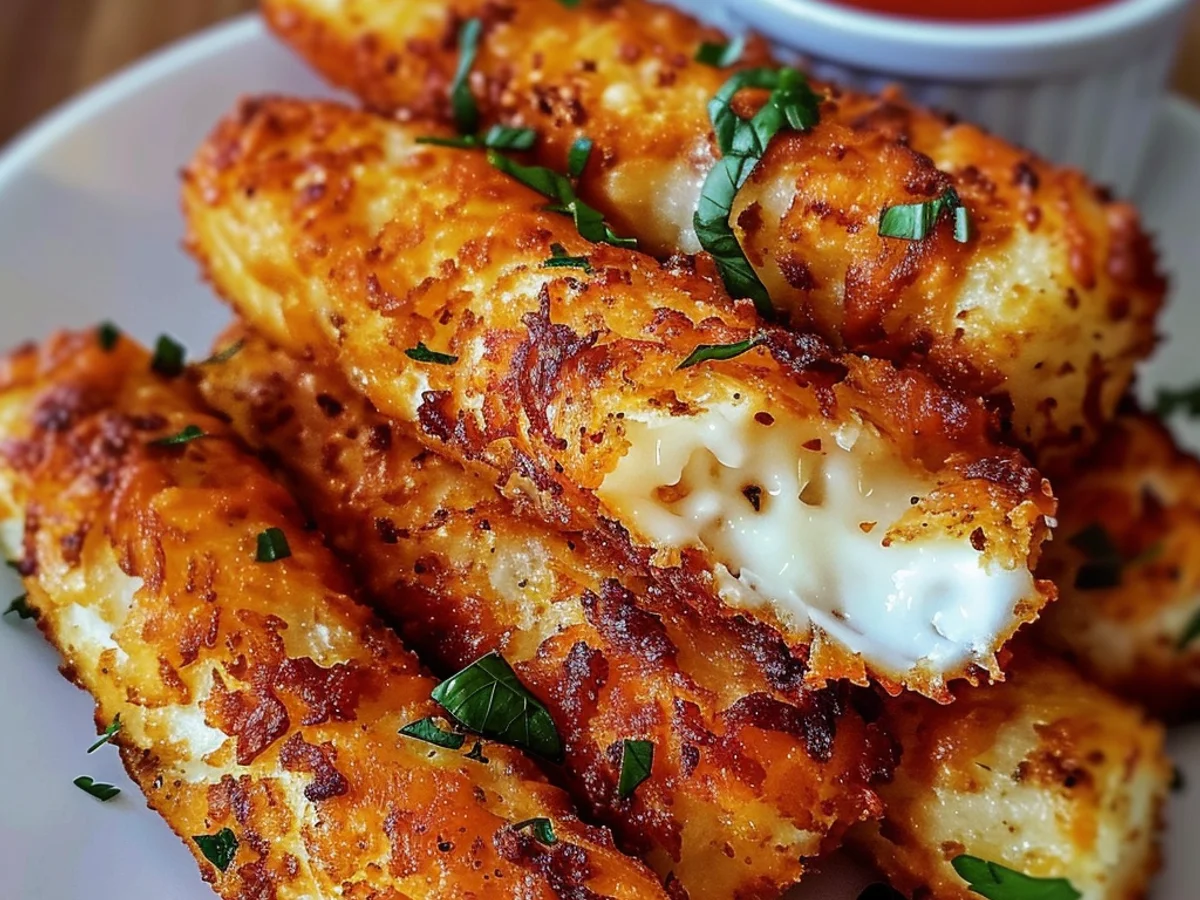 Crispy Homemade Mozzarella Sticks