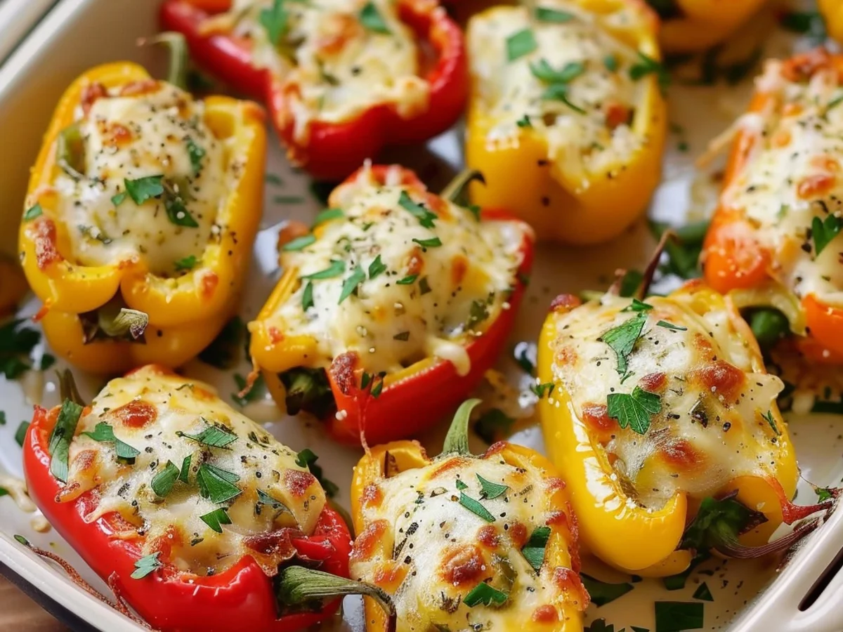 No-Bake Cream Cheese Stuffed Mini Peppers Delight You!