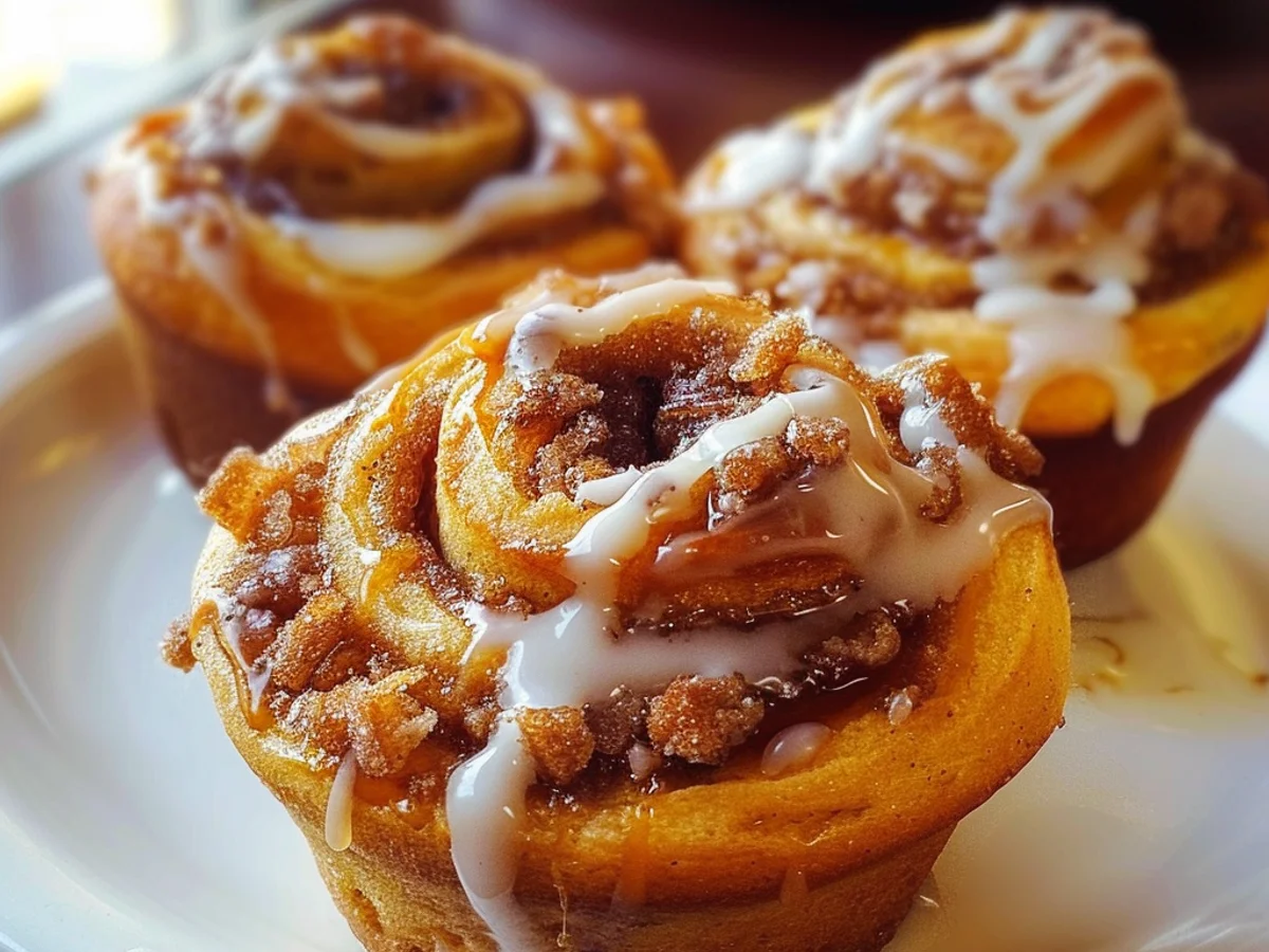 The Best Pumpkin Cinnamon Roll Muffins Ever Await You!