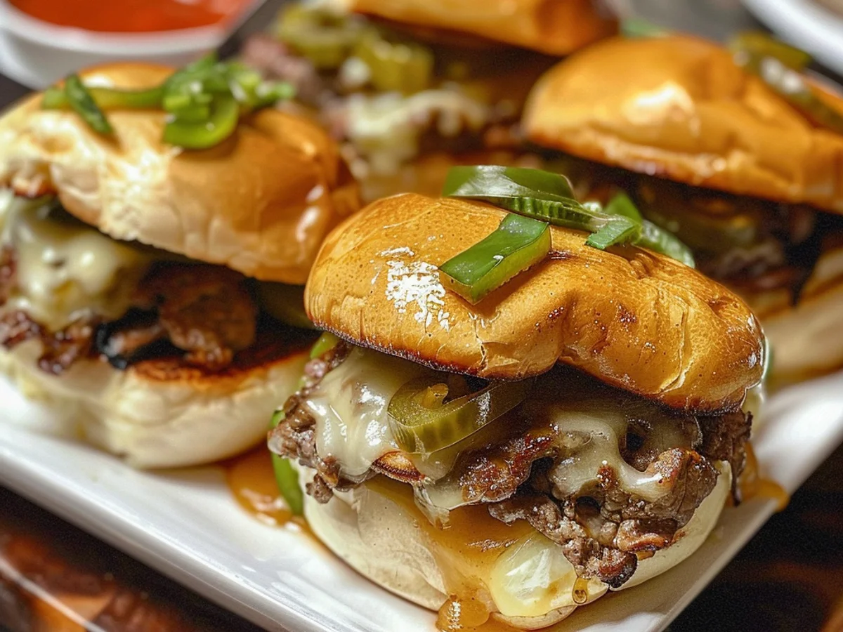 Easy and mouth-watering Philly Cheesesteak Sliders Recipe Awaits!