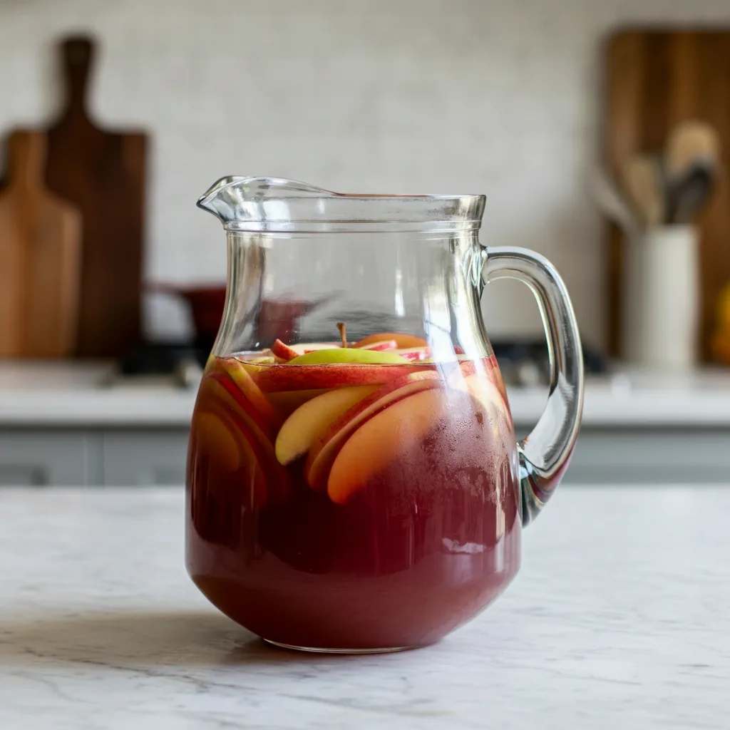 Tangy Apple Cider Sangria: Easy Fall Fruit Pitcher
