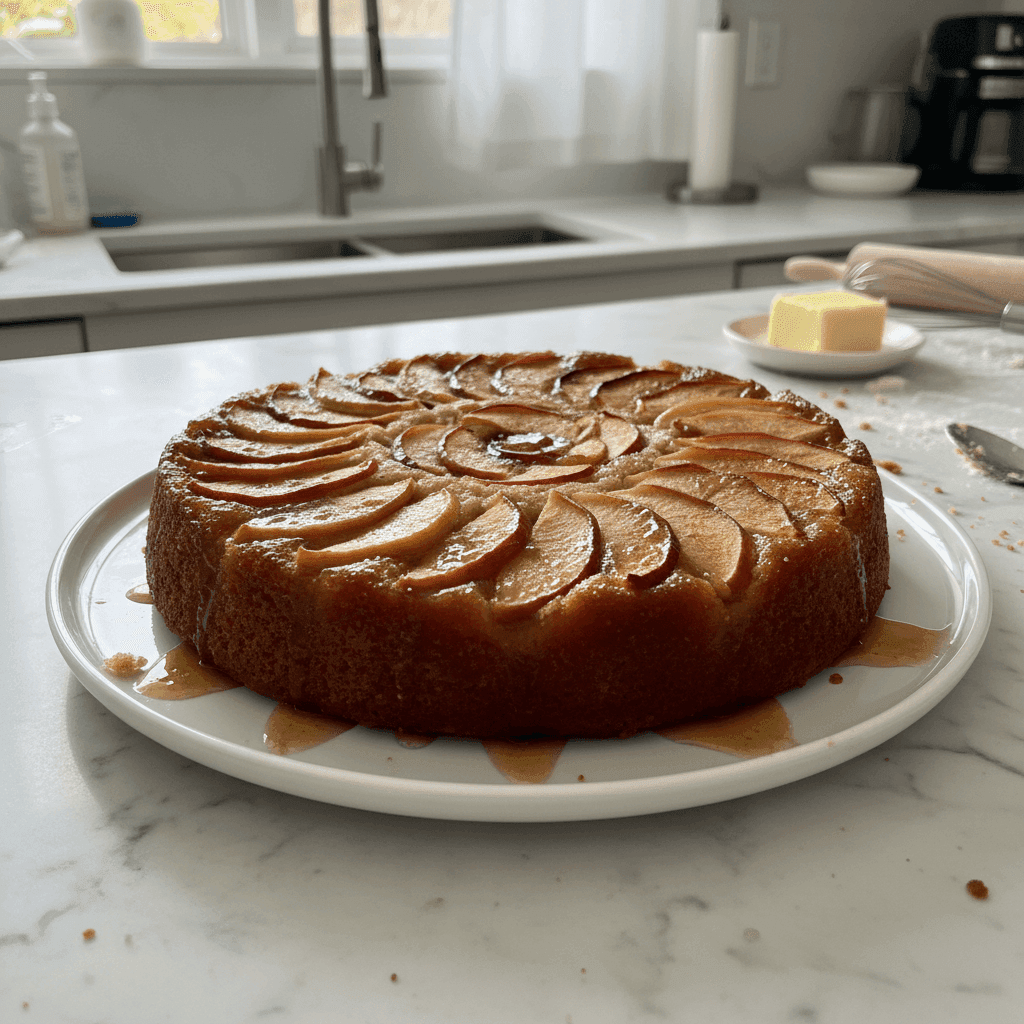Sweet Apple Upside Down Cake: A Fall Favorite