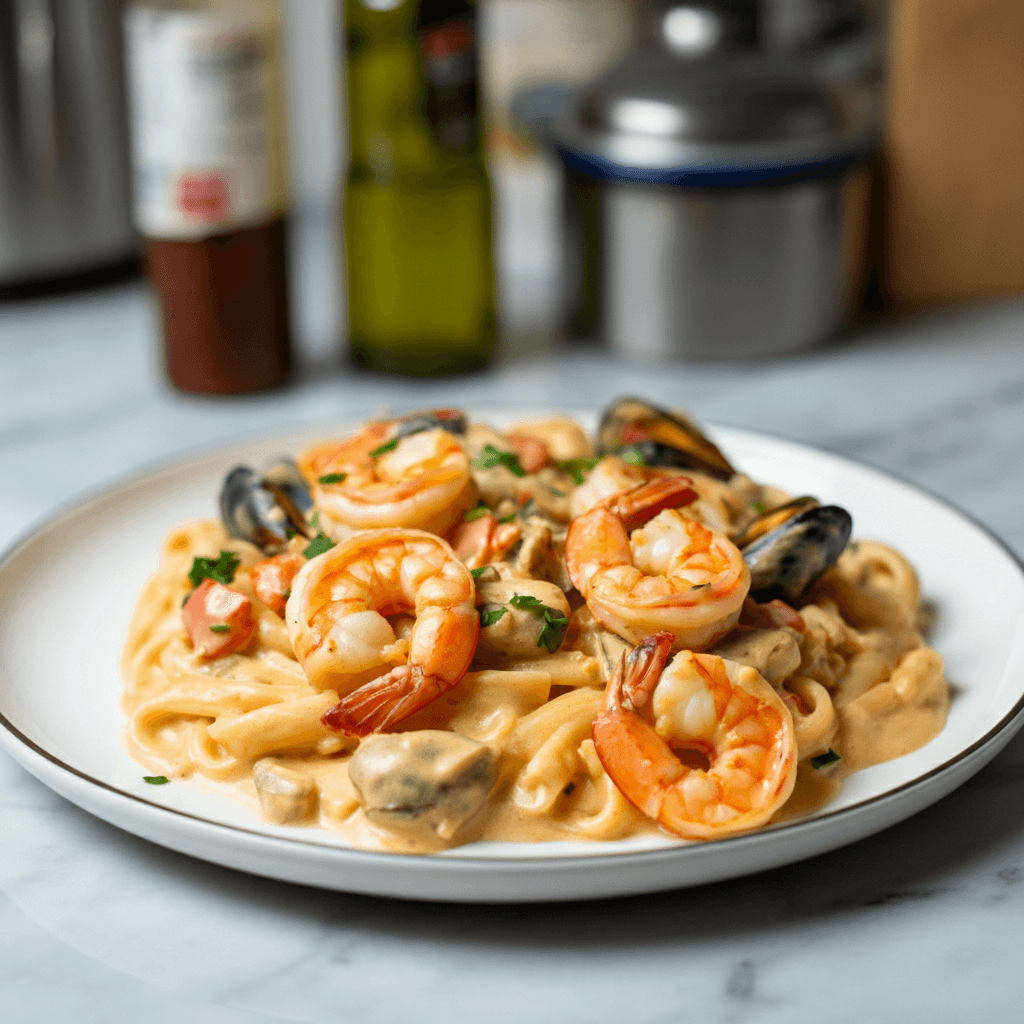 Creamy Cajun-Style Seafood Alfredo: My Kitchen Secret