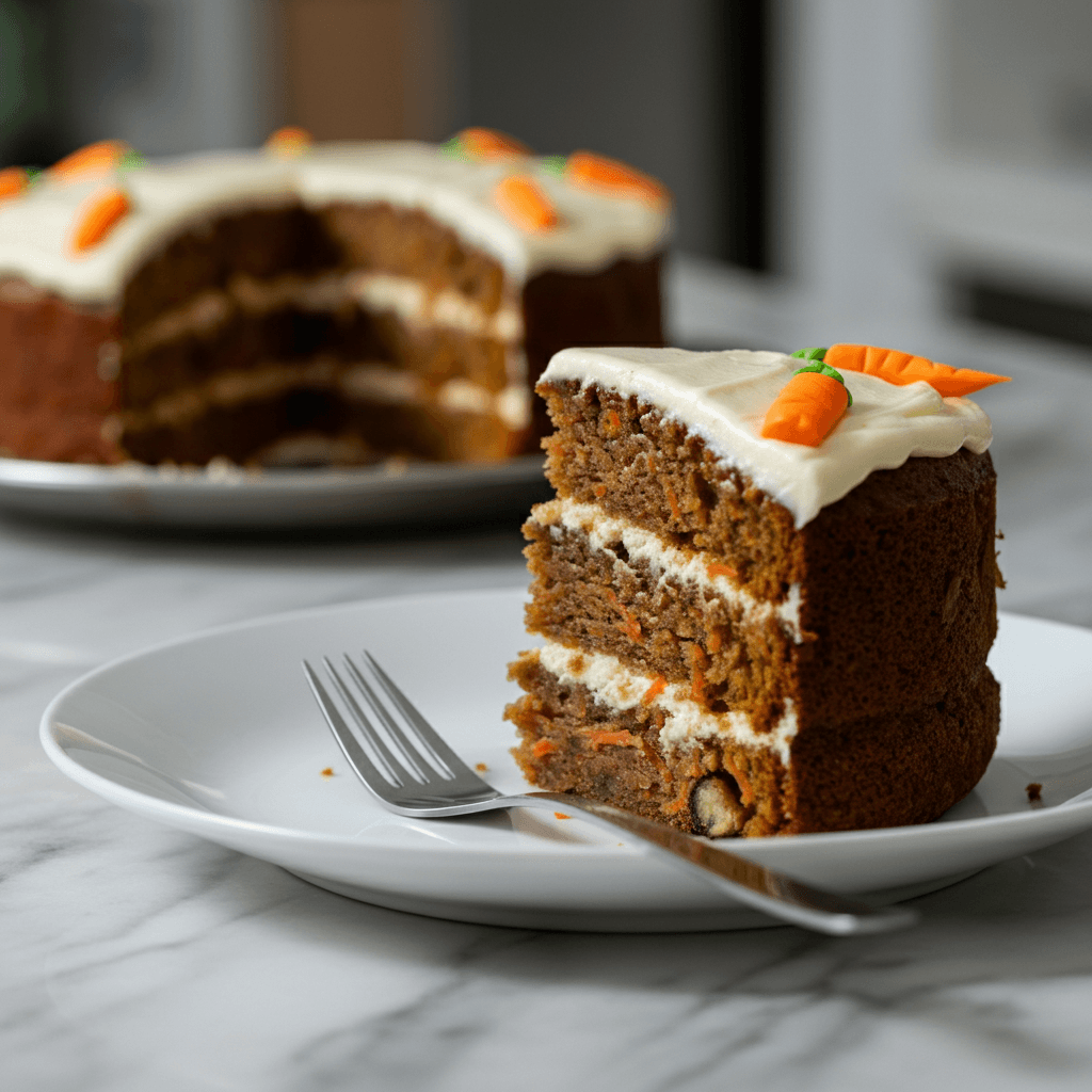 Carrot Cake: Spiced & Moist with Cream Cheese Frosting