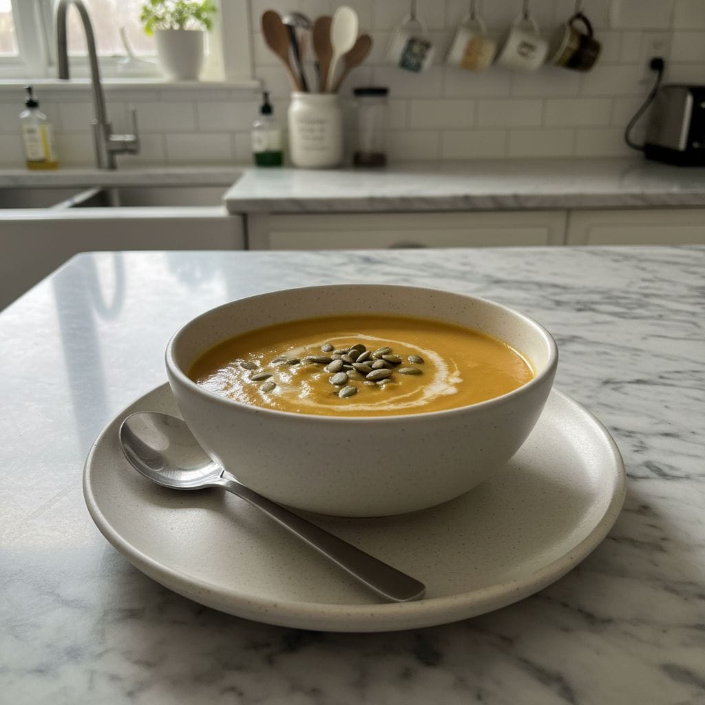 Rich Kabocha Squash Soup: My Autumn Kitchen Hug