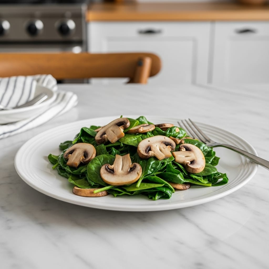 Simple Sauteed Mushrooms with Spinach: A Weeknight Favorite