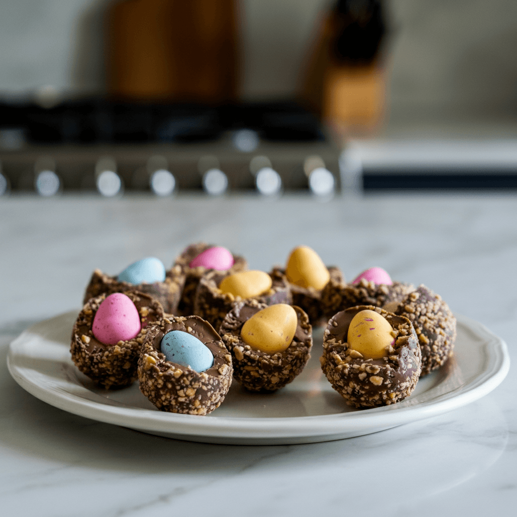 Creamy Healthy Peanut Butter Easter Eggs: A Lighter Treat
