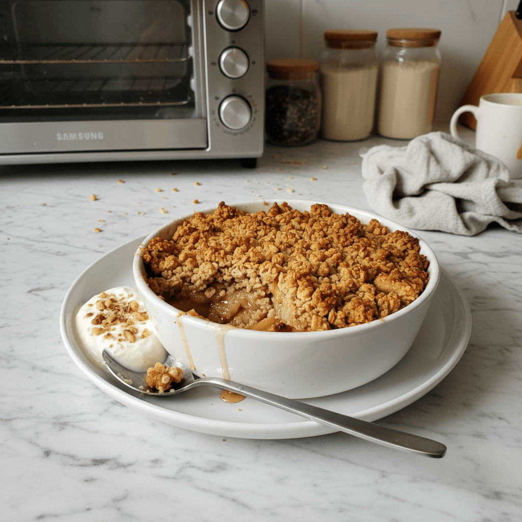 Hearty High-Protein Apple Crumble for Wholesome Treats